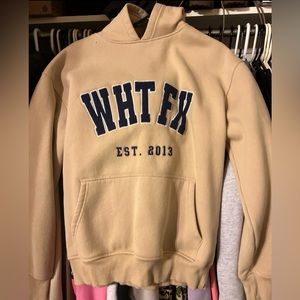 White Fox Give it Away Oversized Hoodie (Sand) XS/S